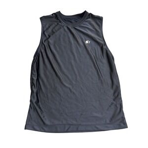 Starter Muscle Tee Mens L Black Excellent Sleeveless Performance‎ Athletic Shirt